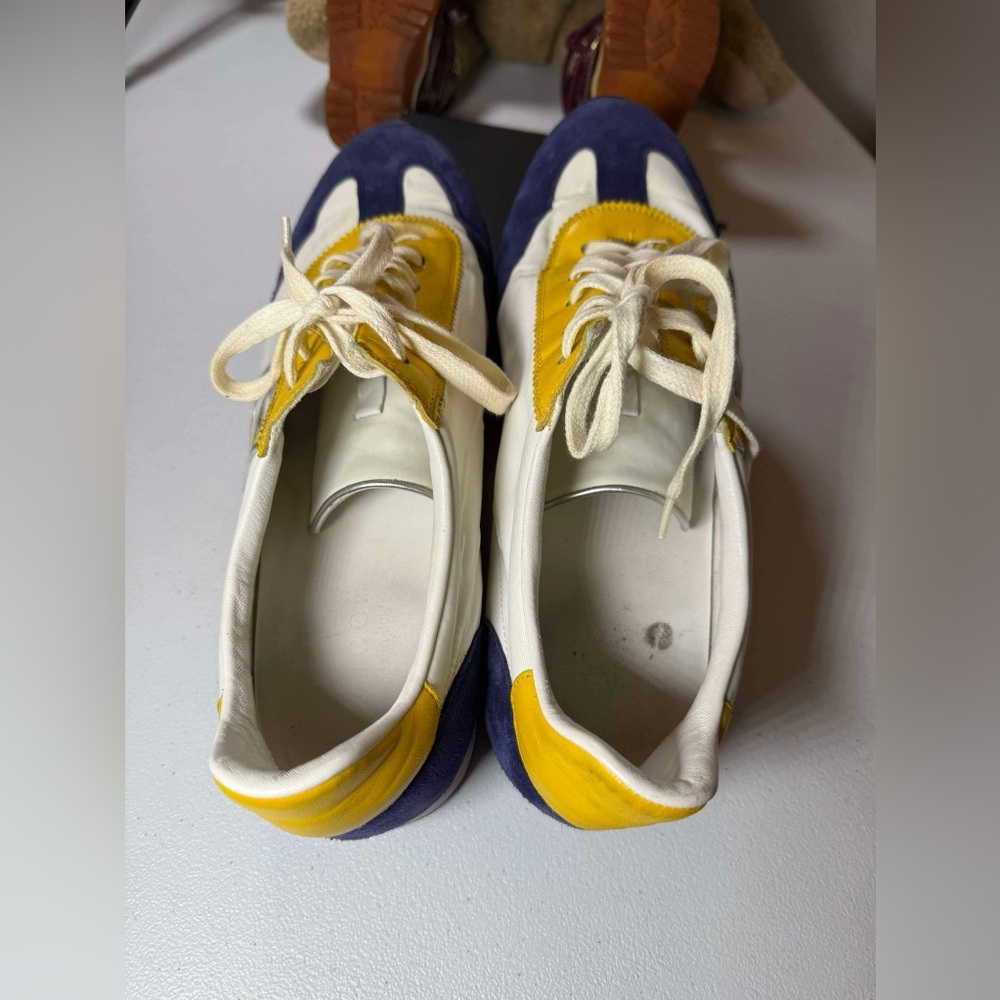 Gucci Interlocking G Logo Leather Sneakers White Sneakers Shoes Sz 11.5 No box - Picture 2 of 12